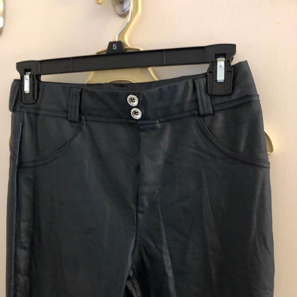 Booty looking good pleather pants